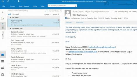 Build 2015: Outlook APIs brings third-party services to 400 million users