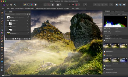 Serif Affinity Photo screenshot