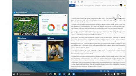 Microsoft shows multitasking is a Snap on Windows 10