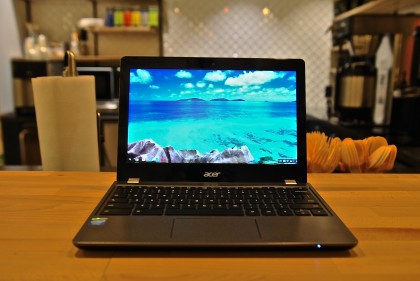 Packed with a low-end processor, a low resolution screen and very little storage capacity, the Acer C740 is worth skipping – unless you're wowed by its sturdy design. Acer Chromebook C740