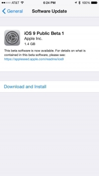 download iOS 9 for iPhone and iPad