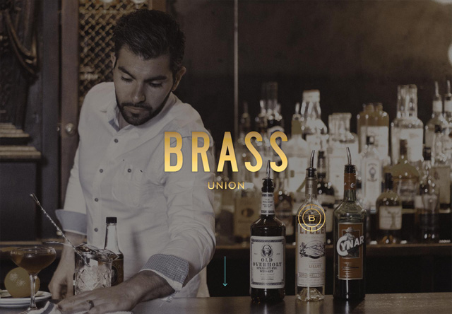 Image of a restaurant website: Brass