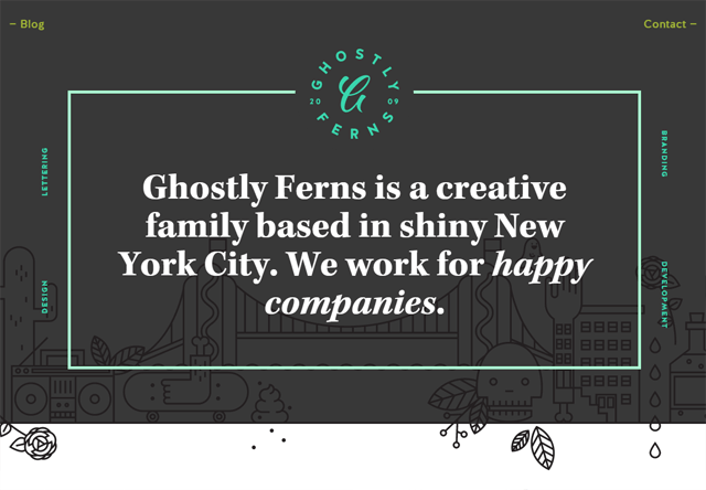 Design agency: Ghostly Ferns