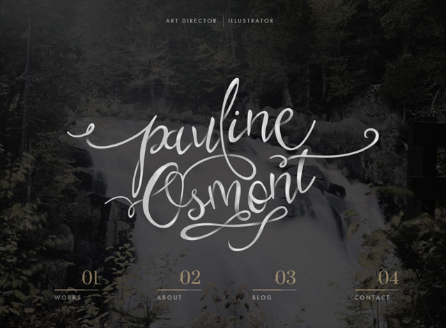 One-page website: Pauline Osmont