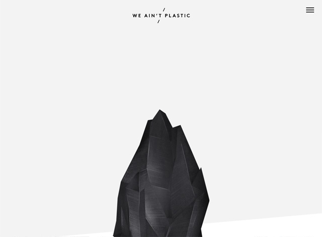 One-page website: We Ain't Plastic