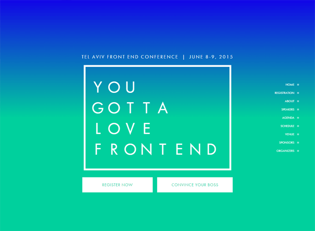 One-page website: You Gotta Love Frontend Conference