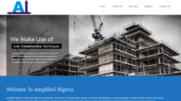 website design for abuja real estate, interior decoration company