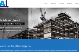 website design for abuja real estate, interior decoration company