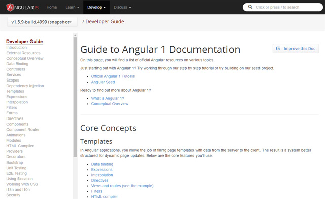 AngularJS Developer Guide