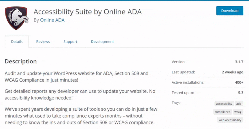 Accessibility Suite, WordPress ADA compliance plugin